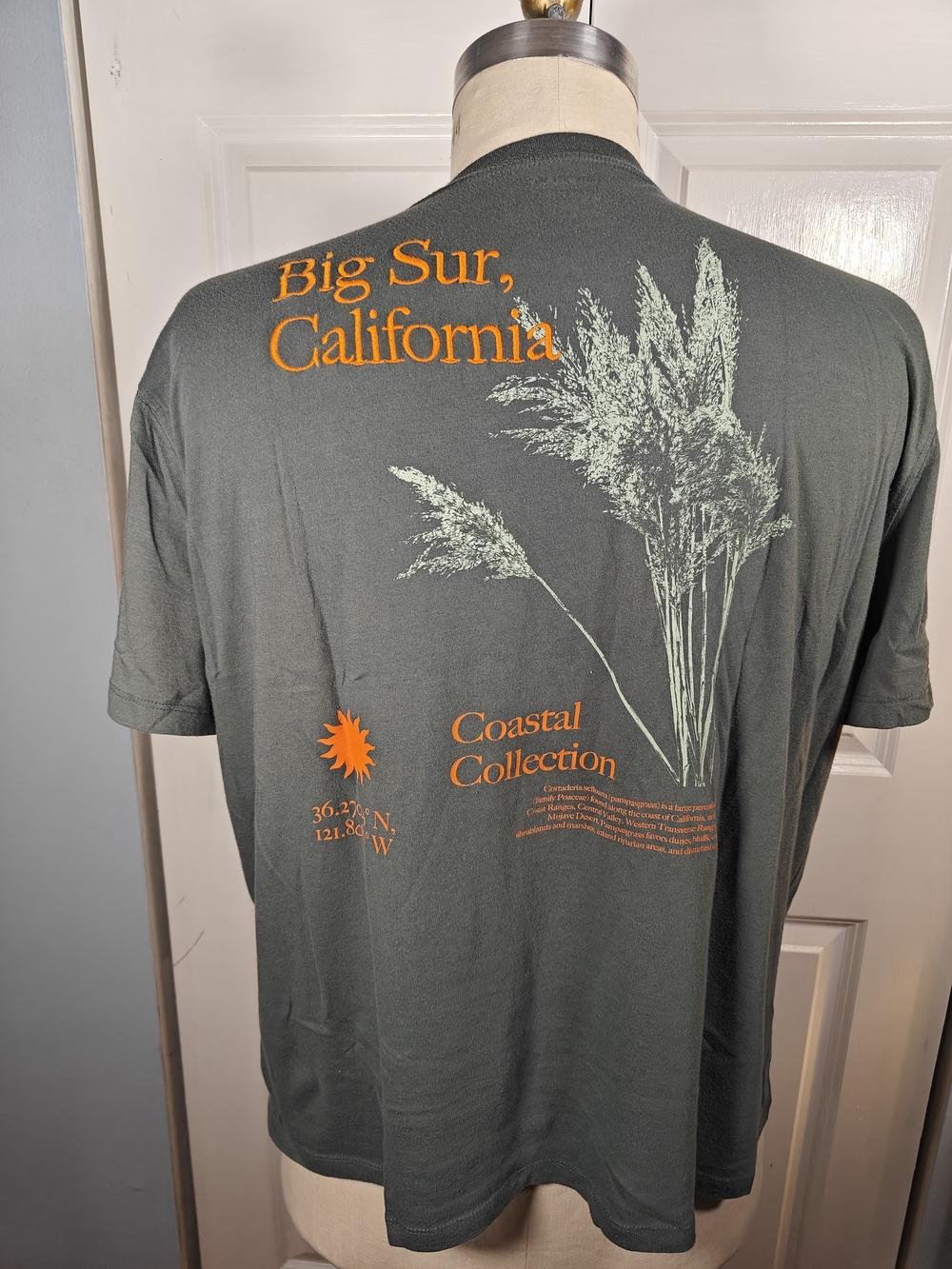 Old Navy Mens XXL Dark Green Big Sur California Coastal Graphic T-Shirt